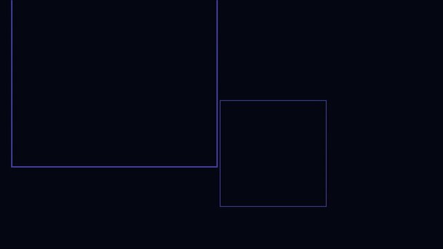 Minimalist neon square frames abstract animation 4k background, with glowing geometric, lines and dark aesthetic