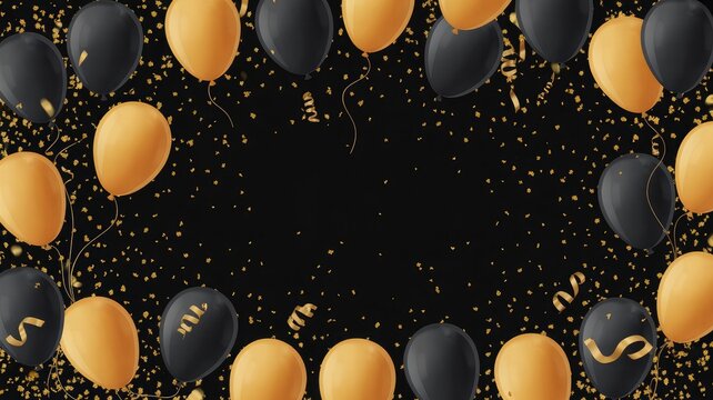 Bees flying among yellow flowers in a dark background
