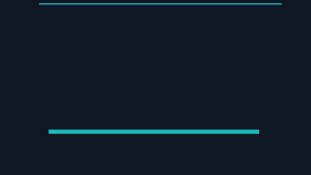 Minimalist cyan lower thirds animation with smooth motion for broadcast and corporate presentations 4k