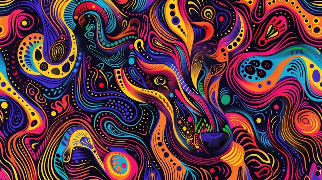 colorful abstract swirling patterns