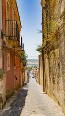 Naklejka premium Raguse region and city in Sicily south of Italy