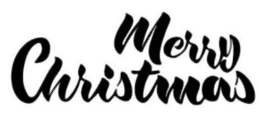 Merry Christmas hand drawn brush lettering isolated on a white background transparent background © AbstractZone