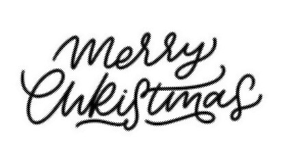 Merry Christmas hand written calligraphy script lettering design on transparent background transparent background © AbstractZone