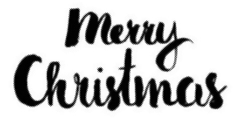 Merry Christmas handlettered brush calligraphy isolated on a white background transparent background © AbstractZone