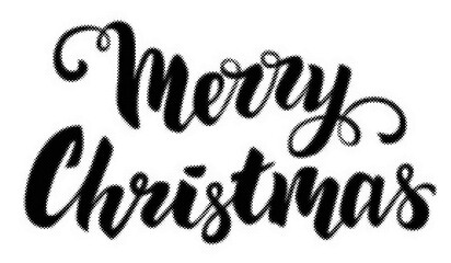 Merry Christmas handlettered brush calligraphy isolated on a white background for festive holiday greeting card designs transparent background © AbstractZone