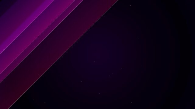 Diagonal stripes transition across a dark purple gradient background in this sleek geometric composition which offers a professional layout for corporate branding or modern digital user interfaces.