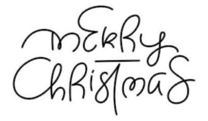 Merry Christmas handwritten calligraphy lettering isolated on a transparent background design element transparent background © AbstractZone
