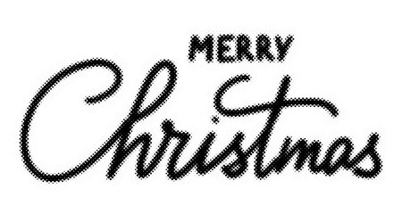 Merry Christmas typography design with halftone dot pattern effect isolated on transparent background transparent background © AbstractZone