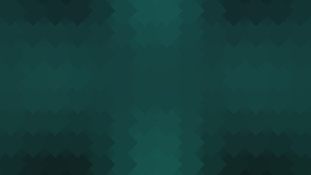 Abstract dark green geometric pixel pattern background with repeating diamond shapes and moody atmospheric tone, perfect for modern digital graphic design layouts and corporate presentations