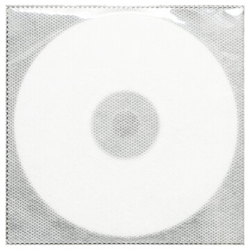 Transparent Cd sleeve, white texture. png isolated on transparent background