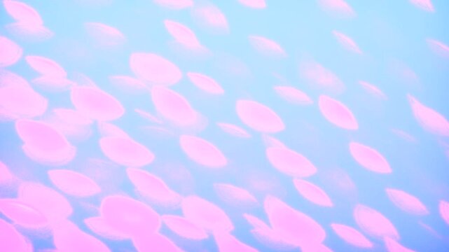 Red dots crazy fast party lights abstract background