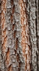 Fototapeta premium Detailed Close-Up of Tree Bark Showing Texture and Natural Patterns.