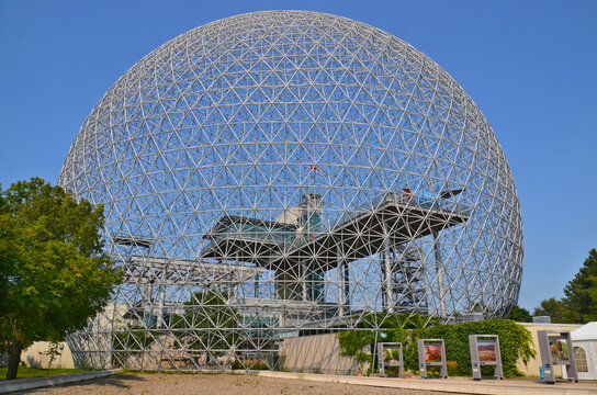 The Biosphere in Montreal Quebec Canada is a unique environmental museum located in Parc Jean-Drapeau. Housed in the iconic geodesic dome