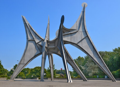 The Alexander Calder sculpture L'Homme French for "Man")is a large-scale outdoor sculpture in Parc Jean-Drapeau, located in Montreal Quebec Canada