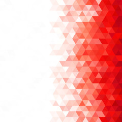 Obraz premium Abstract geometric background of bright red and white triangles in modern style. Eps 10