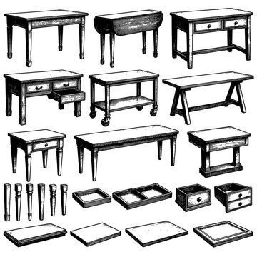 Courtroom Evidence Tables Drawers Wheels Shelves and Trestles