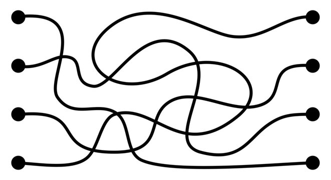 Hand drawn maze labyrinth puzzle with winding path. Educational printable worksheet for children, activity books and classroom exercises.