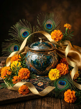 Janmashtami Festival Celebration &ndash; Modern Krishna-Inspired Indian Design