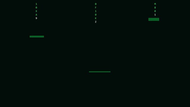 Digital matrix code falling background, with green binary, data streams and, abstract cyber security, symbols for tech, and programming animation 4k