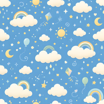 seamless cloud pattern
