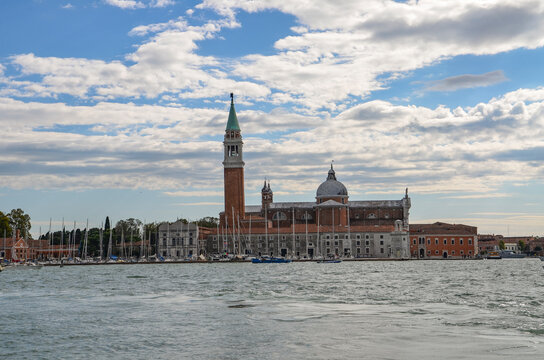 Italy, Venice, October 01, 2025, San Giorgio Maggiore is one of the islands of Venice, in northern Italy, located south of the main group of islands. 