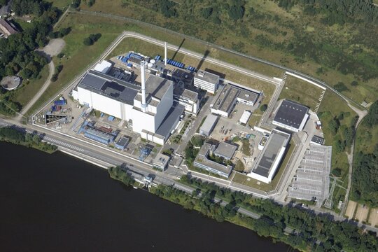 Kr&uuml;mmel nuclear power plant, Schleswig-Holstein, Germany