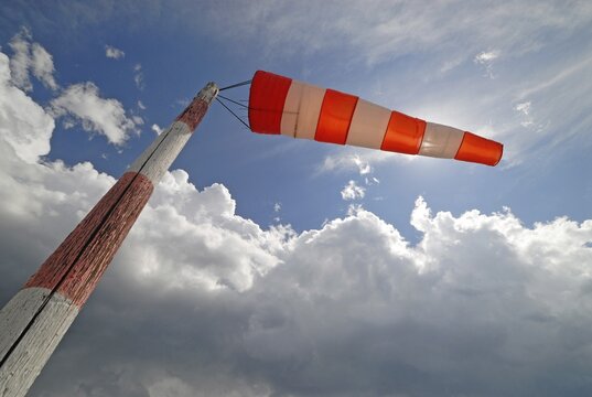Blowing windsock, Hamburg, Germany