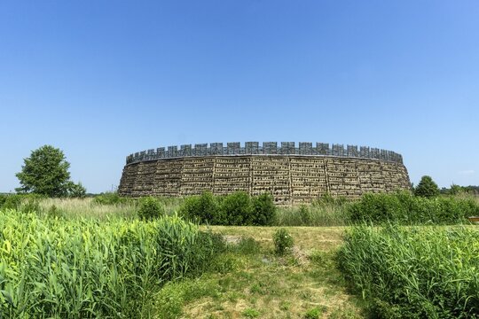Slawenburg Raddusch, architecture, fortification, fortress, fortification wall, Caucasians, no people, copy, deserted, replica, replica, rotunda, rotunda, Spreewald, Vetschau, battlement, Slavs, refuge castle, Vetschau, Brandenburg, Germany