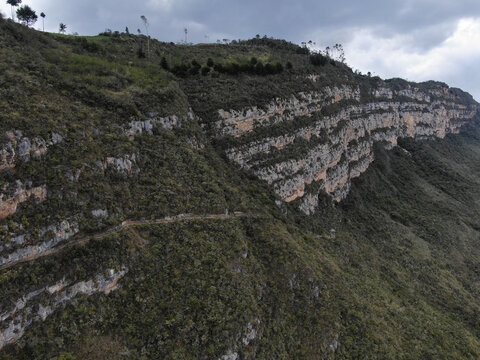 Revash Archaeological Site and Limestone Cliffs in Amazonas Peru