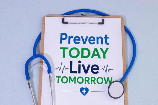 Prevent Today Live Tomorrow Healthcare Prevention Concept.