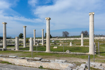 Fototapeta premium Ruins of Ancient Macedonian capital Pella, Greece