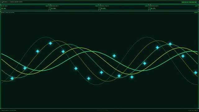 Biometric neural synapse quantum cortex scanning interface with complex contour hatching waves and biomorphic data nodes in futuristic 4K HUD style