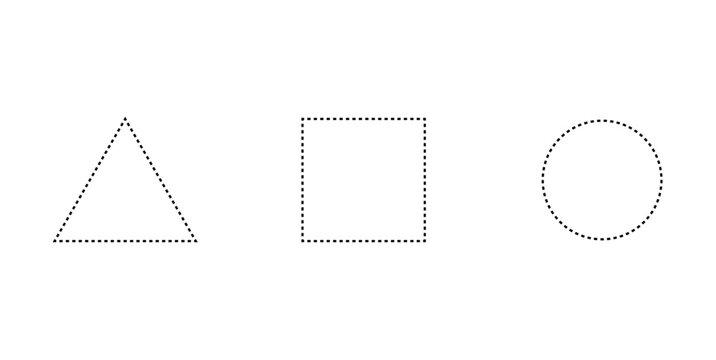 Circle Square and Triangle Shapes
