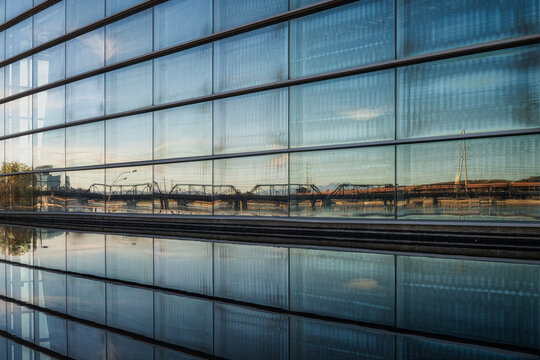 Railroad Bridge Reflection