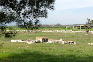 Fototapeta premium Ruins of Ancient Macedonian capital Pella, Greece