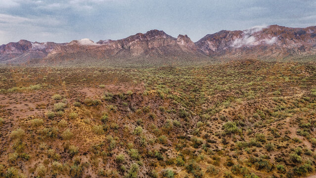 A cloudy desert sky