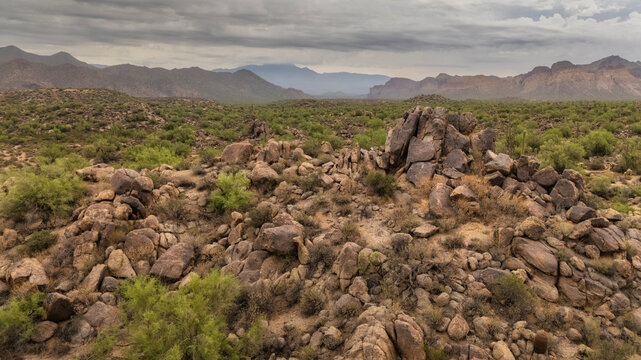 A cloudy desert sky