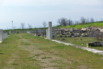 Fototapeta premium Ruins of Ancient Macedonian capital Pella, Greece