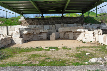 Fototapeta premium Ruins of Ancient Macedonian capital Pella, Greece