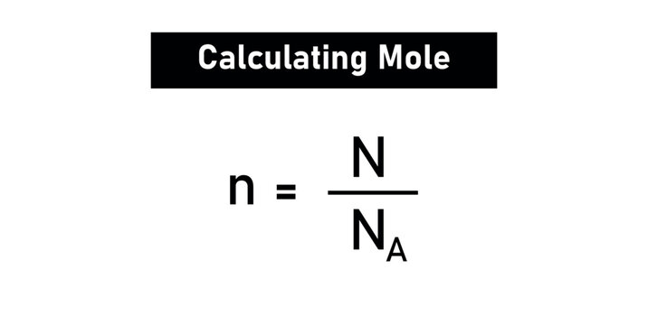 Calculating Mole in Chemistry Physics.