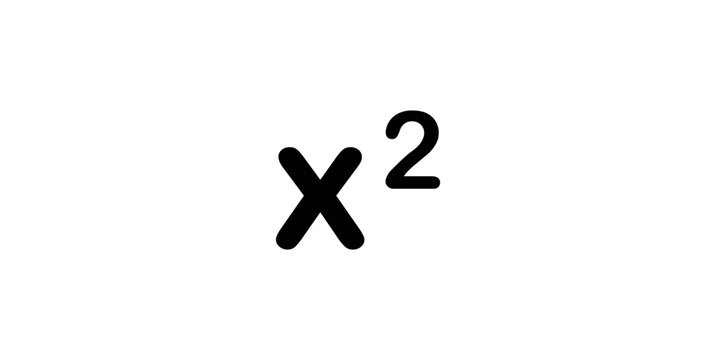 X Square Symbol in Mathematics.