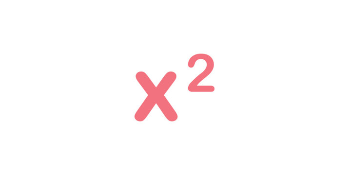 X Square Symbol in Mathematics.