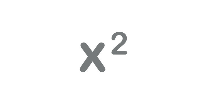 X Square Symbol in Mathematics.