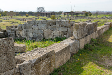 Fototapeta premium Ruins of Ancient Macedonian capital Pella, Greece