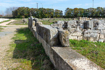 Fototapeta premium Ruins of Ancient Macedonian capital Pella, Greece
