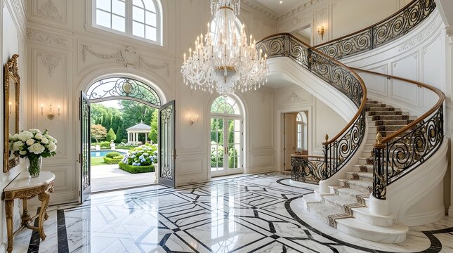 Grand entrance hall useful for luxury lifestyle property ads