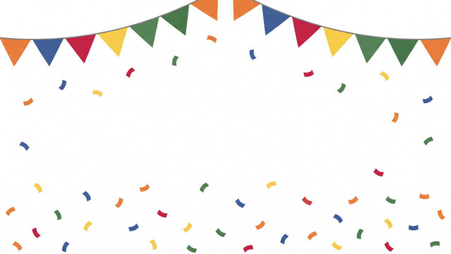 party streamers and confetti