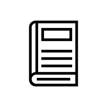 Minimalist blank document icon with three horizontal lines for text placeholder design elements