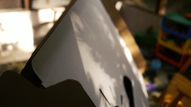 Nostalgia Playhouse Series - Kids play inside cardboard house