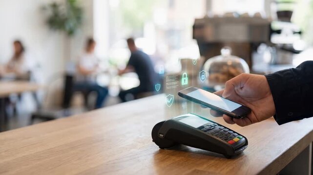 NFC Smartphone Instant Payment Cafe Contactless Checkout